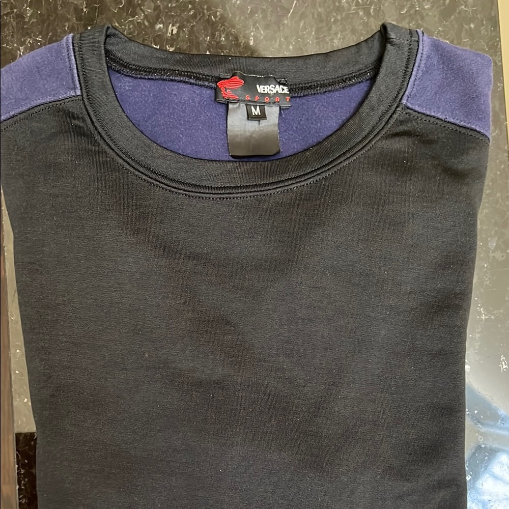 Versace Sport Black and Blue Sweatshirt
